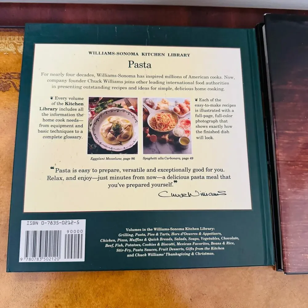 Williams Sonoma Pasta & Christmas Entertaining Hardcover Recipe Cookbooks NEW